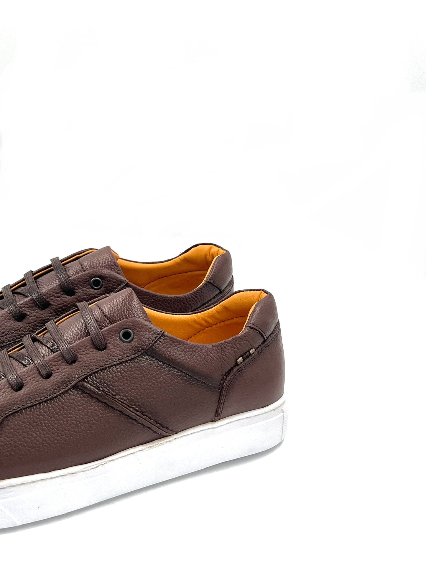 FOLO - Baskets Marron Tabac en Cuir - 520M