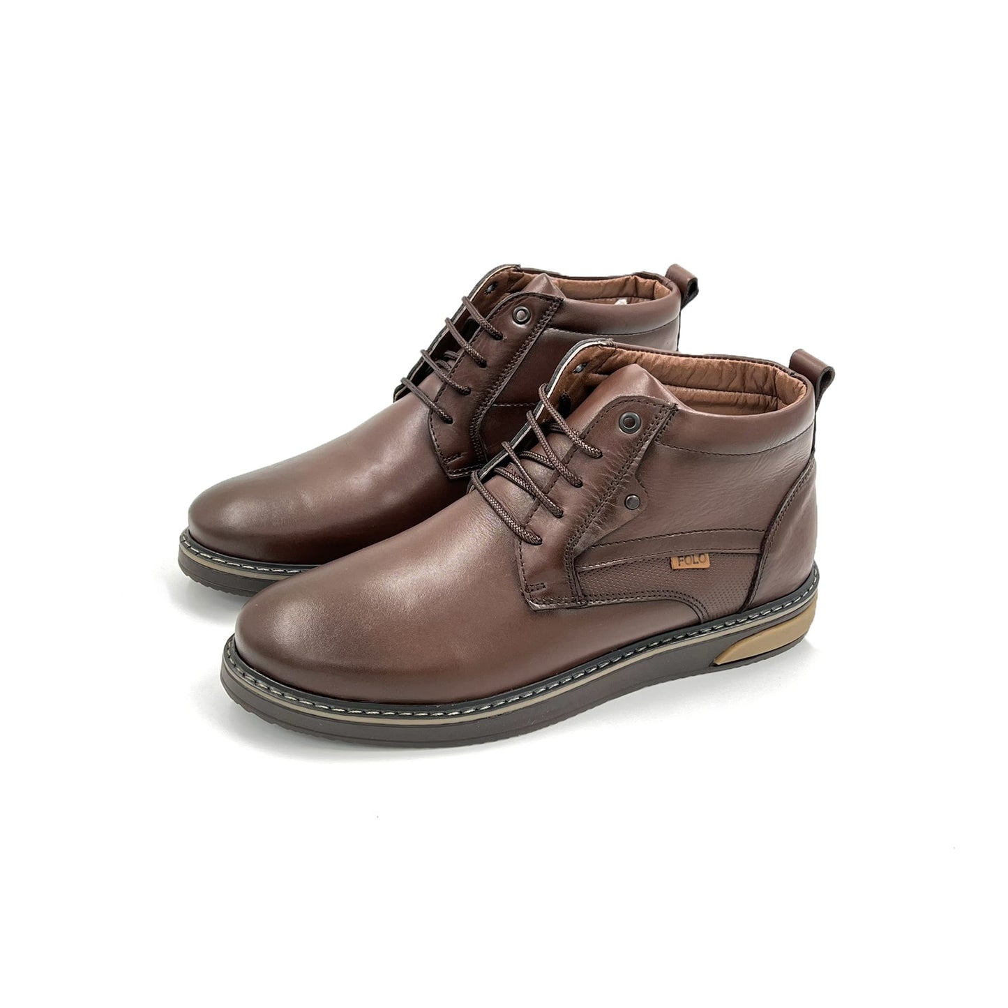 Folo - Bootine Marron en cuir - 460M