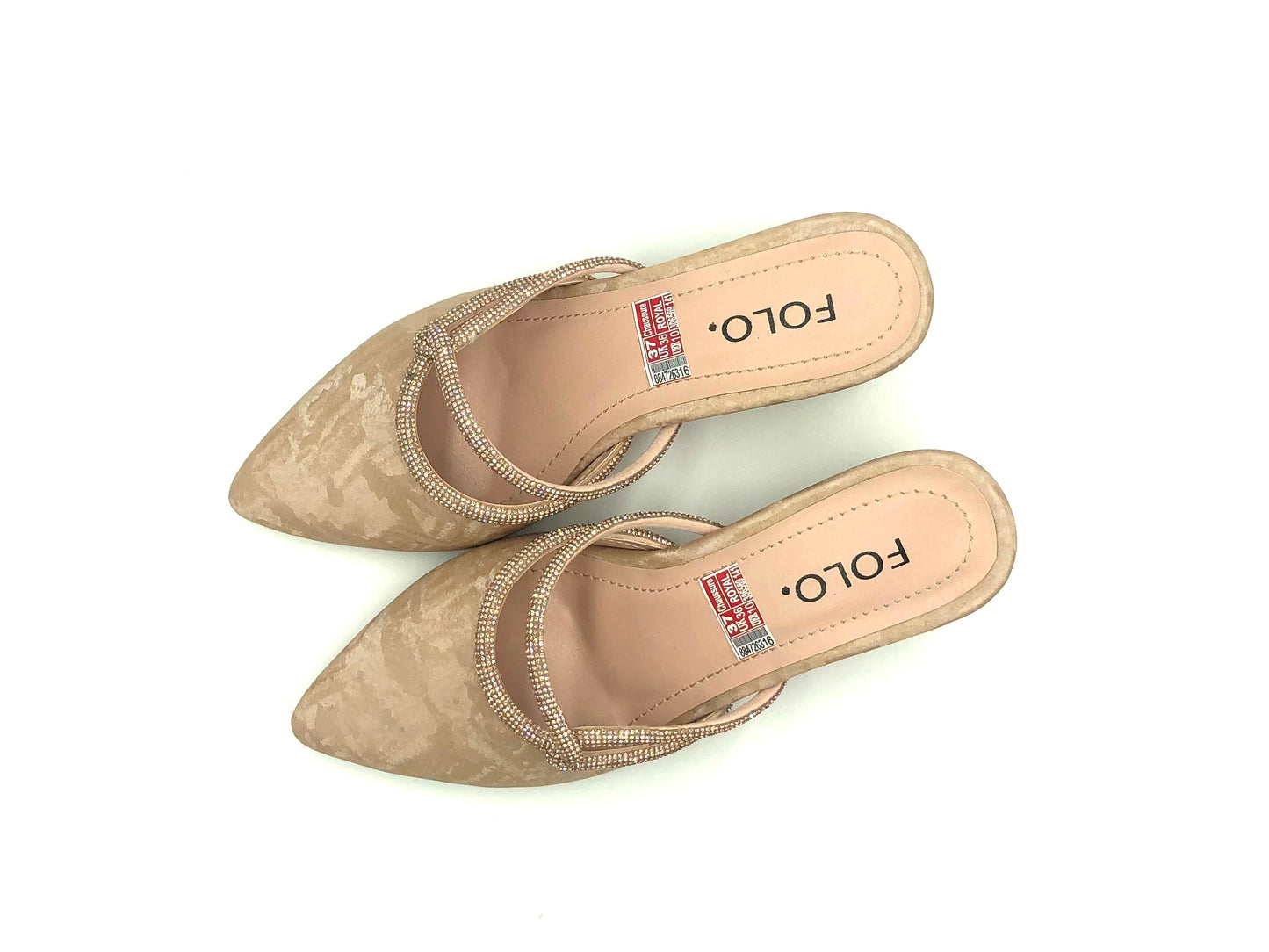 FOLO – Sandale à talon Beige