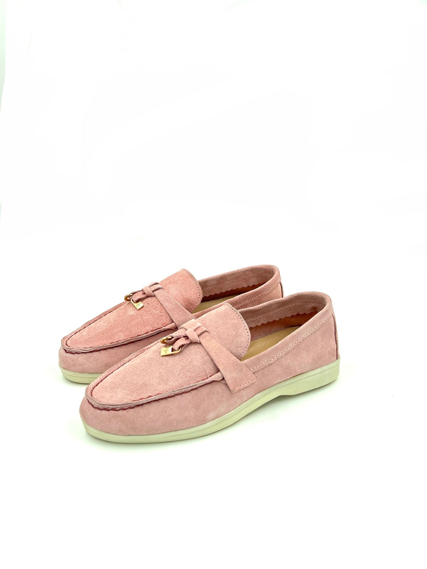 FOLO - Mocassin cuir en rose