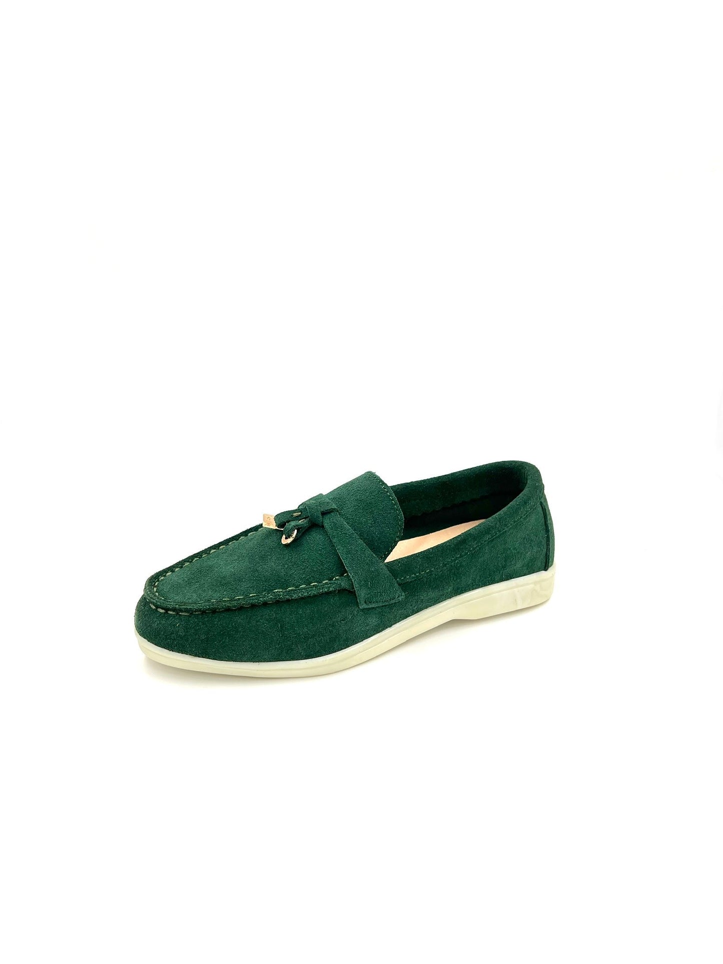 FOLO - Mocassin cuir en vert