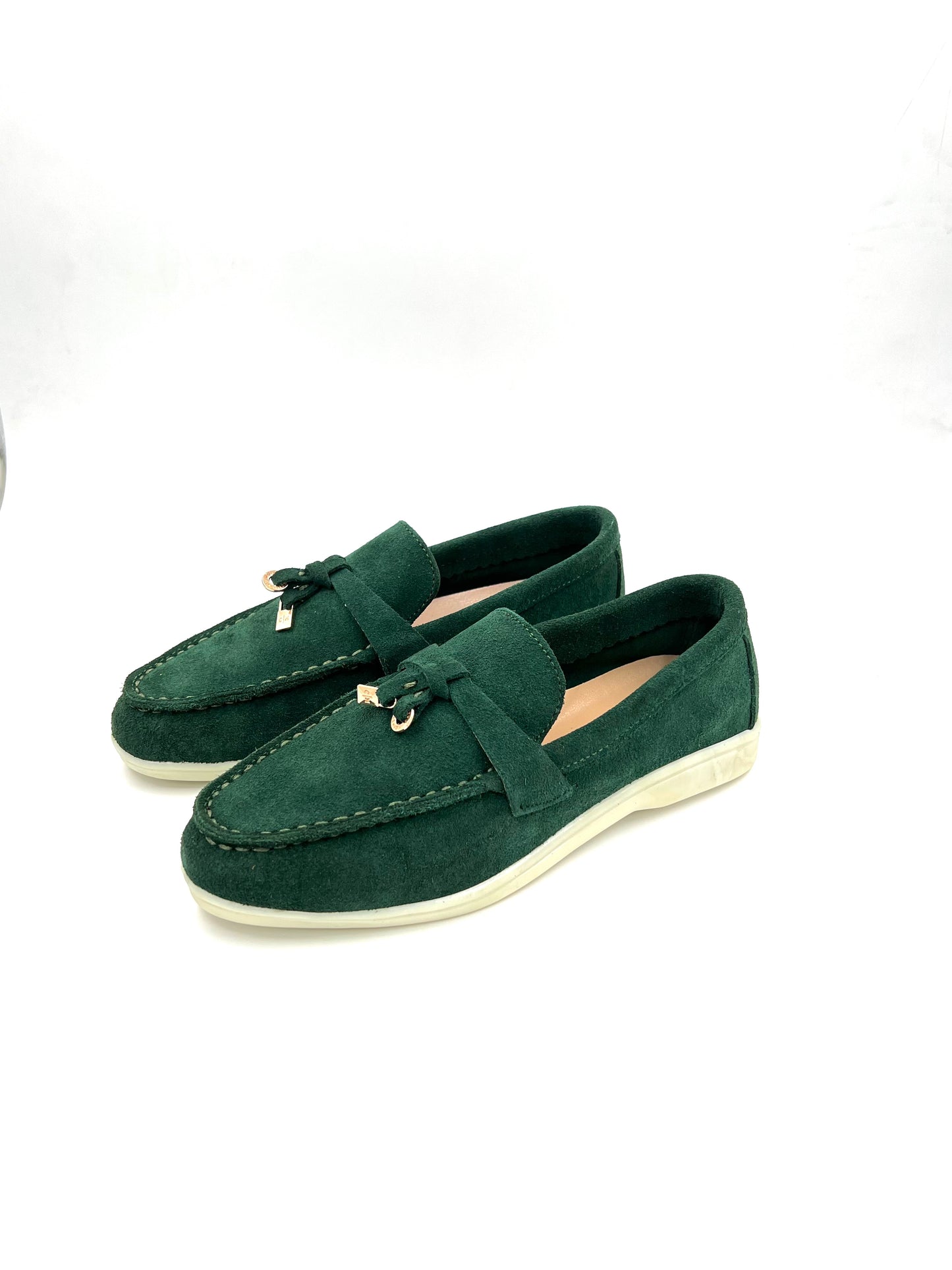 FOLO - Mocassin cuir en vert