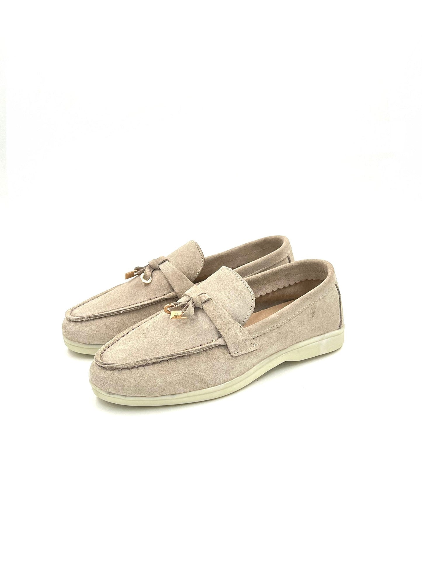 FOLO - Mocassin cuir en beige